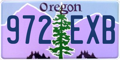 OR license plate 972EXB