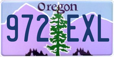 OR license plate 972EXL