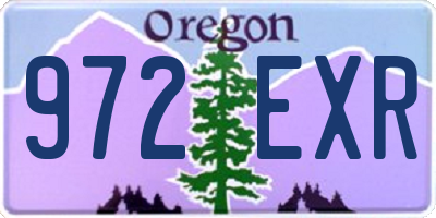 OR license plate 972EXR