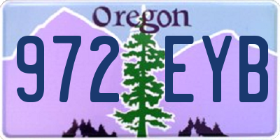 OR license plate 972EYB