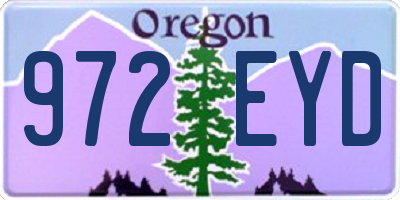 OR license plate 972EYD