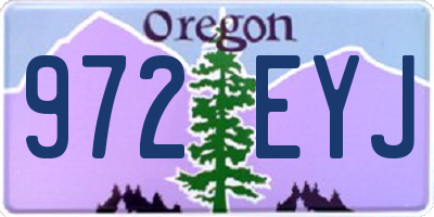 OR license plate 972EYJ