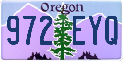 OR license plate 972EYQ