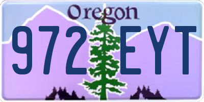 OR license plate 972EYT