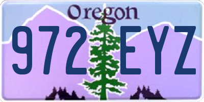 OR license plate 972EYZ