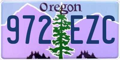 OR license plate 972EZC