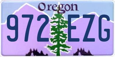 OR license plate 972EZG