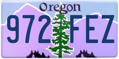 OR license plate 972FEZ