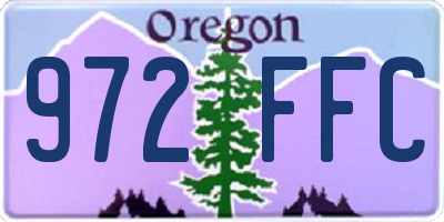OR license plate 972FFC
