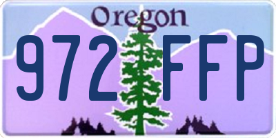 OR license plate 972FFP