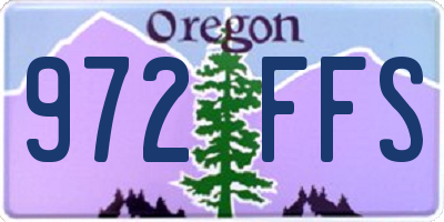OR license plate 972FFS