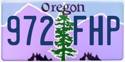 OR license plate 972FHP