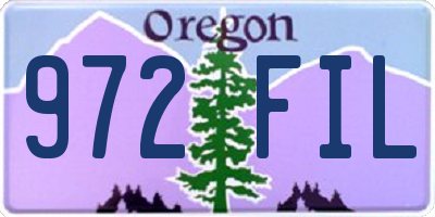 OR license plate 972FIL