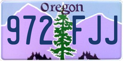 OR license plate 972FJJ