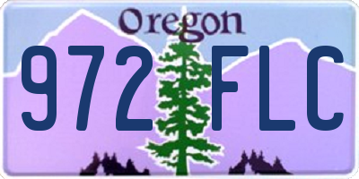 OR license plate 972FLC