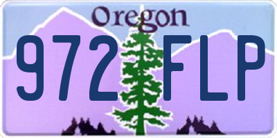 OR license plate 972FLP
