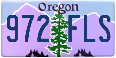OR license plate 972FLS