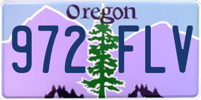 OR license plate 972FLV