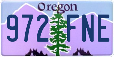 OR license plate 972FNE