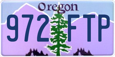 OR license plate 972FTP