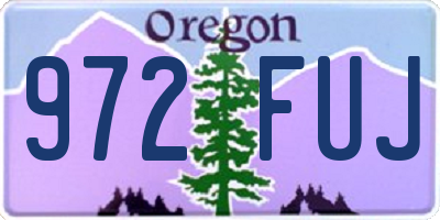 OR license plate 972FUJ