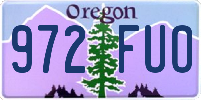 OR license plate 972FUO