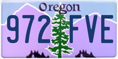 OR license plate 972FVE