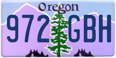 OR license plate 972GBH
