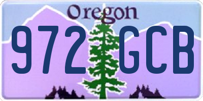 OR license plate 972GCB