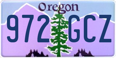 OR license plate 972GCZ
