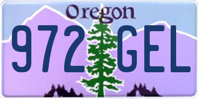 OR license plate 972GEL
