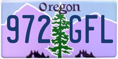 OR license plate 972GFL