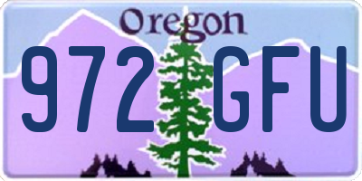 OR license plate 972GFU