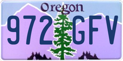 OR license plate 972GFV
