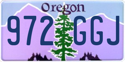OR license plate 972GGJ