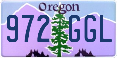 OR license plate 972GGL