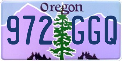 OR license plate 972GGQ
