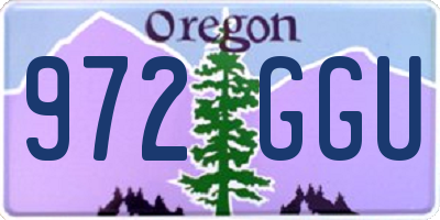 OR license plate 972GGU