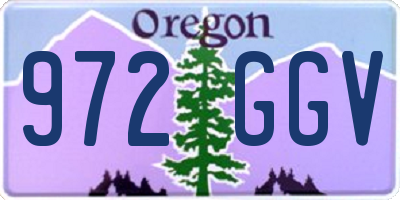 OR license plate 972GGV