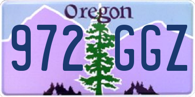 OR license plate 972GGZ