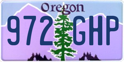 OR license plate 972GHP