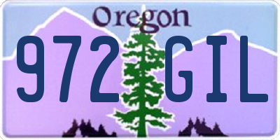 OR license plate 972GIL