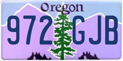 OR license plate 972GJB