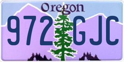 OR license plate 972GJC