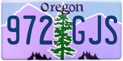 OR license plate 972GJS
