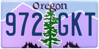 OR license plate 972GKT
