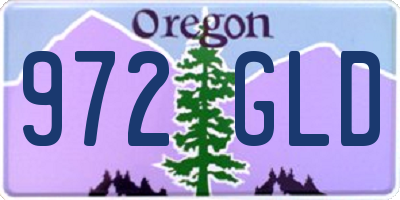 OR license plate 972GLD