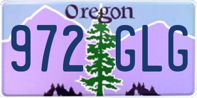OR license plate 972GLG