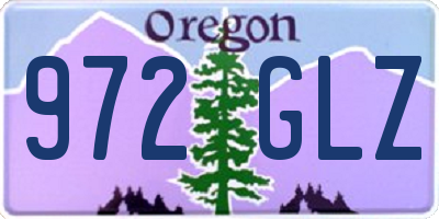 OR license plate 972GLZ