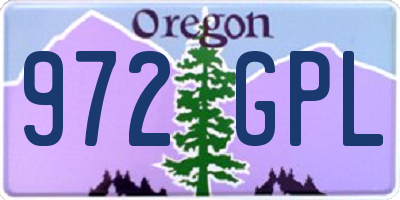 OR license plate 972GPL